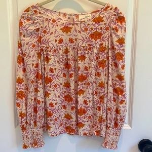 Patterned long sleeves XS blouse